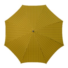 Yellow Knitted Pattern Golf Umbrellas by goljakoff