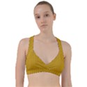 Yellow knitted pattern Sweetheart Sports Bra View1