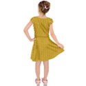 Yellow knitted pattern Kids  Short Sleeve Dress View2