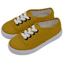 Yellow knitted pattern Kids  Classic Low Top Sneakers View2