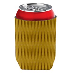 Yellow Knitted Pattern Can Holder by goljakoff