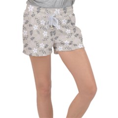 Flower  Velour Lounge Shorts by SychEva