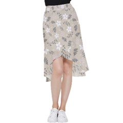 Flower  Frill Hi Low Chiffon Skirt