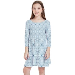 Tulip  Flower  Kids  Quarter Sleeve Skater Dress