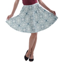 Tulip Flower Garden  A-line Skater Skirt by SychEva