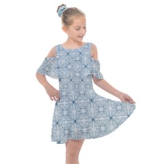 Tulip Flower Garden  Kids  Shoulder Cutout Chiffon Dress by SychEva