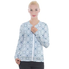 Tulip Flower Garden  Casual Zip Up Jacket by SychEva