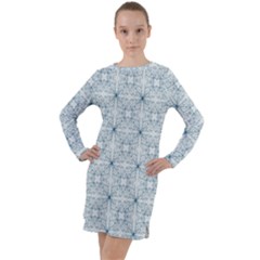 Tulip Flower Garden  Long Sleeve Hoodie Dress by SychEva