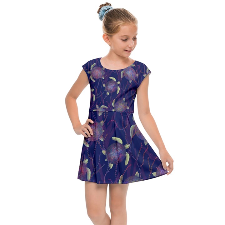 Turtles  Kids  Cap Sleeve Dress