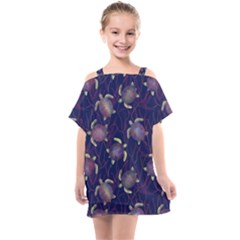 Turtles  Kids  One Piece Chiffon Dress by SychEva