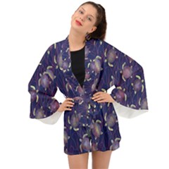 Turtles  Long Sleeve Kimono by SychEva