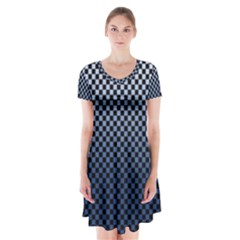 Zappwaits- Short Sleeve V-neck Flare Dress by zappwaits