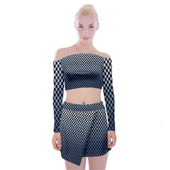 Zappwaits- Off Shoulder Top With Mini Skirt Set by zappwaits