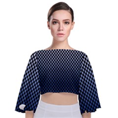 Zappwaits- Tie Back Butterfly Sleeve Chiffon Top by zappwaits