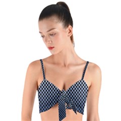 Zappwaits- Woven Tie Front Bralet by zappwaits