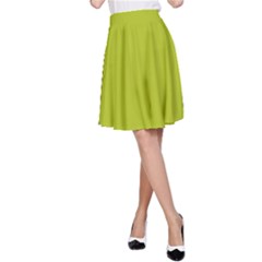 Acid Green A-line Skirt by FabChoice