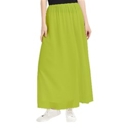 Acid Green Maxi Chiffon Skirt