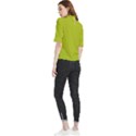 Acid Green Frill Neck Blouse View2