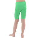 Algae Green Kids  Mid Length Swim Shorts View2