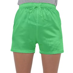 Algae Green Sleepwear Shorts by FabChoice