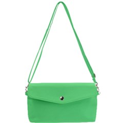 Algae Green Removable Strap Clutch Bag