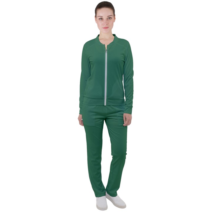 Amazon Green Casual Jacket and Pants Set