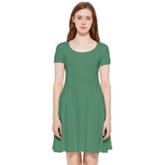 Amazon Green Inside Out Cap Sleeve Dress by FabChoice