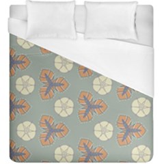 Flowers Leaves  Floristic Pattern Duvet Cover (king Size) by SychEva