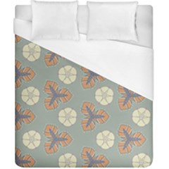 Flowers Leaves  Floristic Pattern Duvet Cover (california King Size) by SychEva