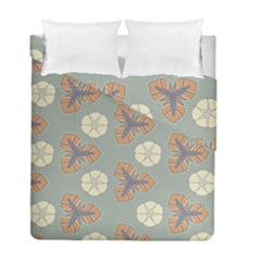 Flowers Leaves  Floristic Pattern Duvet Cover Double Side (full/ Double Size) by SychEva