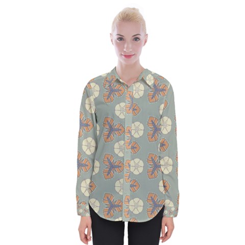 Flowers Leaves  Floristic Pattern Womens Long Sleeve Shirt by SychEva