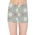 Flowers leaves. floristic pattern Kids  Sports Shorts View1