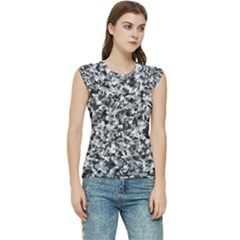 Camouflage Bw Women s Raglan Cap Sleeve Tee