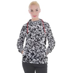 Camouflage Bw Women s Hooded Pullover by JustToWear