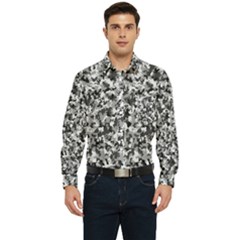 Camouflage Bw Men s Long Sleeve Pocket Shirt  by JustToWear