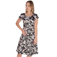 Camouflage Bw Classic Short Sleeve Dress by JustToWear