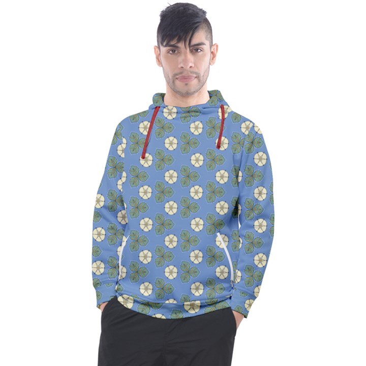 Flowers leaves. floristic pattern Men s Pullover Hoodie