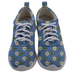 Flowers Leaves  Floristic Pattern Mens Athletic Shoes by SychEva