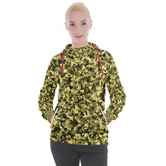 Camouflage Sand  Women s Hooded Pullover by JustToWear