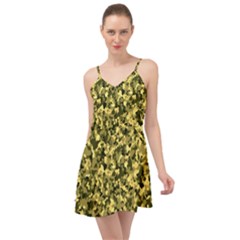 Camouflage Sand  Summer Time Chiffon Dress