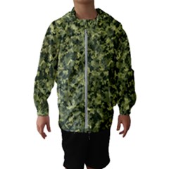 Camouflage Green Kids  Hooded Windbreaker