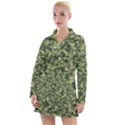 Camouflage Green Women s Long Sleeve Casual Dress View1