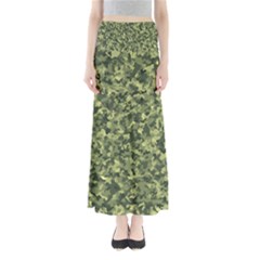 Camouflage Green Full Length Maxi Skirt by JustToWear