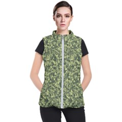 Camouflage Green Women s Puffer Vest