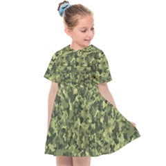 Camouflage Green Kids  Sailor Dress