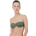 Camouflage Green Classic Bandeau Bikini Top  View1