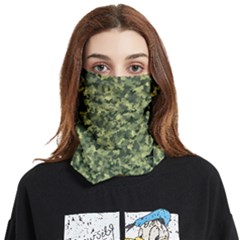 Camouflage Green Face Covering Bandana (two Sides)