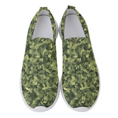 Camouflage Green Women s Slip On Sneakers by JustToWear