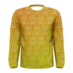 Orange Triangles Men s Long Sleeve Tee