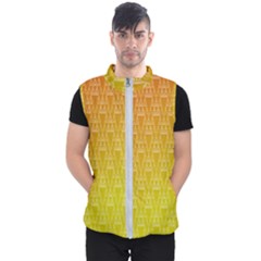 Orange Triangles Men s Puffer Vest